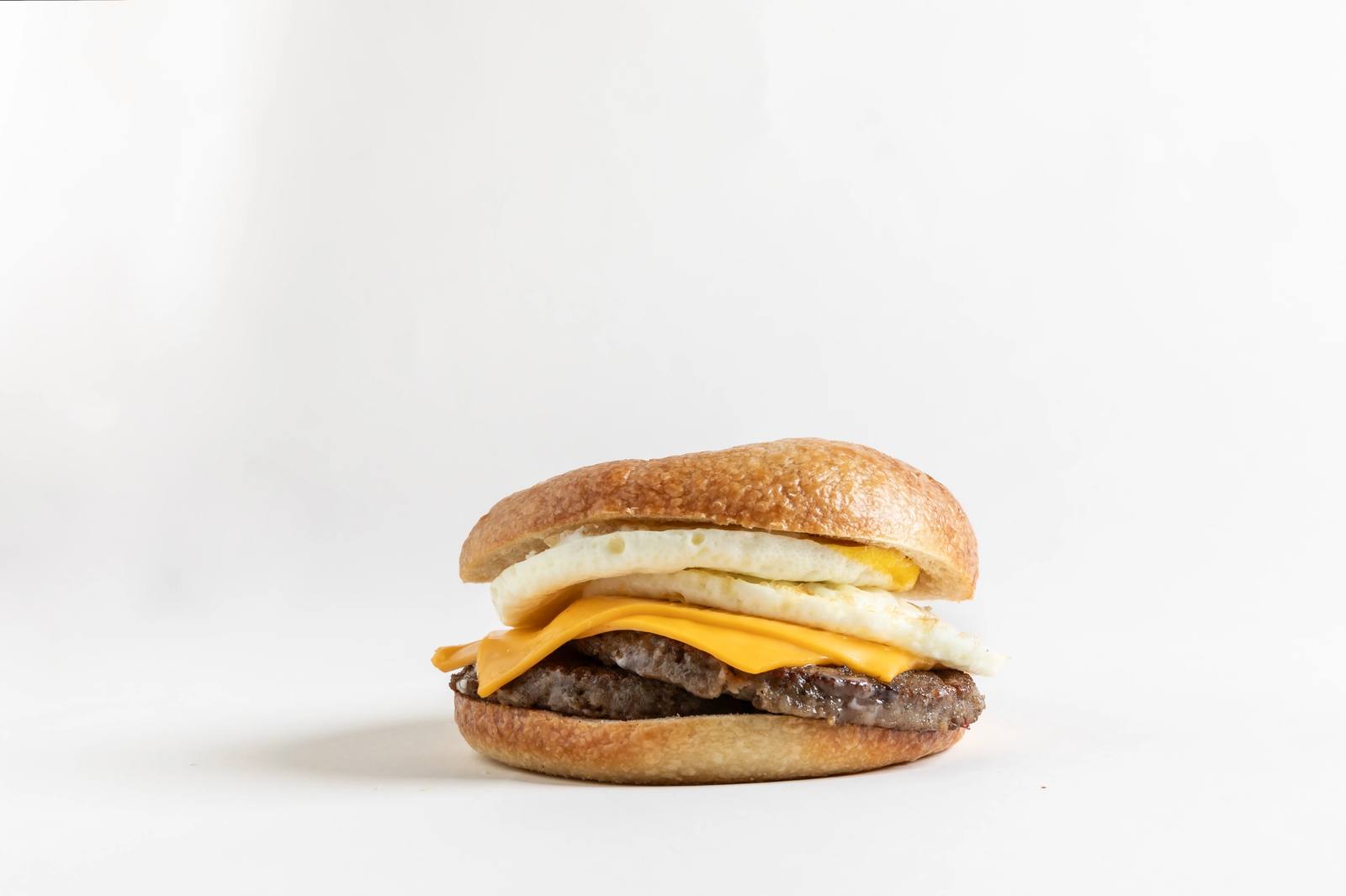 Egg and cheese breakfast sandwich