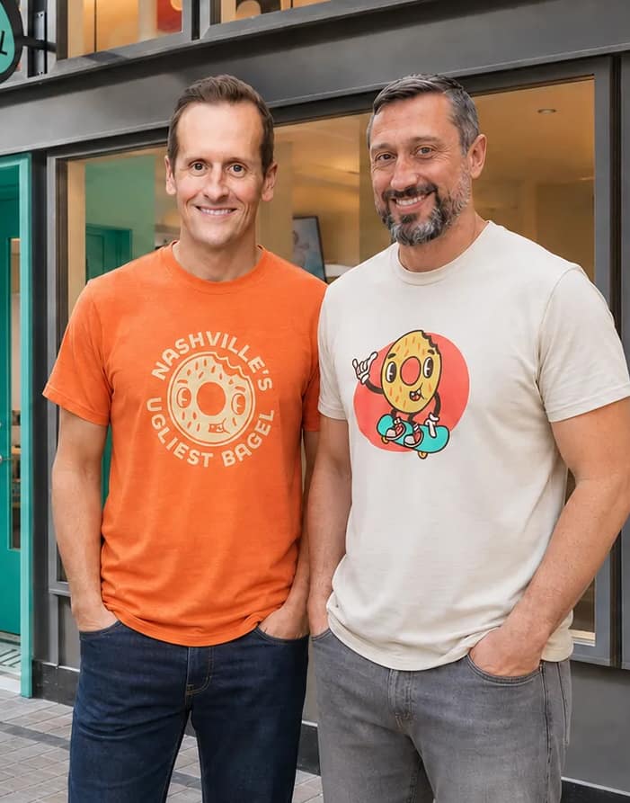 Ugly Bagel founders Jeff Crabiel and Jake Strang